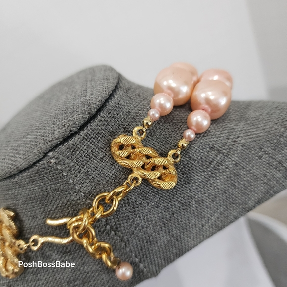 Vintage Hand-Knotted Double Strand Faux Pearl Necklace - 18" - Picture 6 of 13